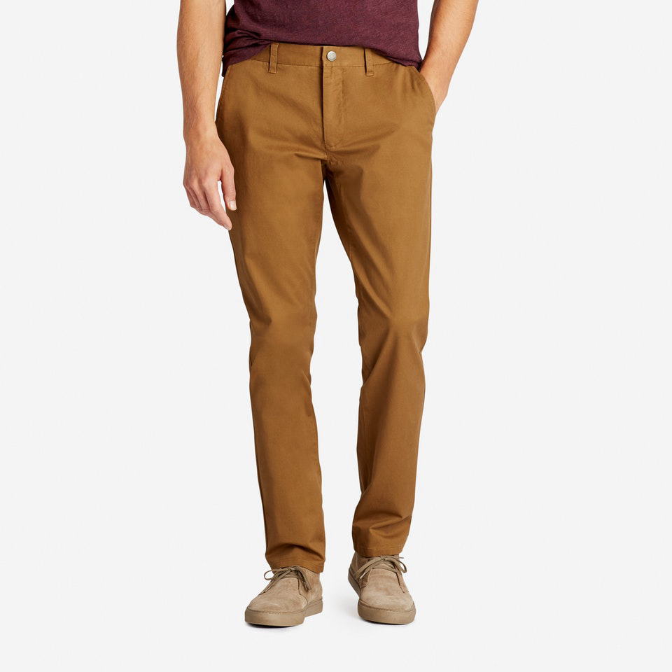 Light tan slim-fit chinos to explore next